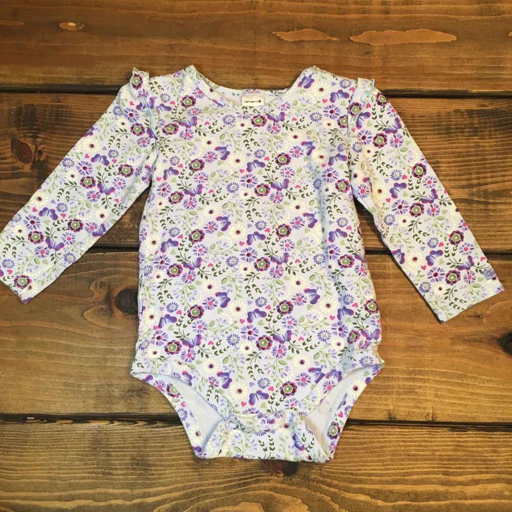 Carhartt Long Sleeve Ruffle Sleeve Onesie